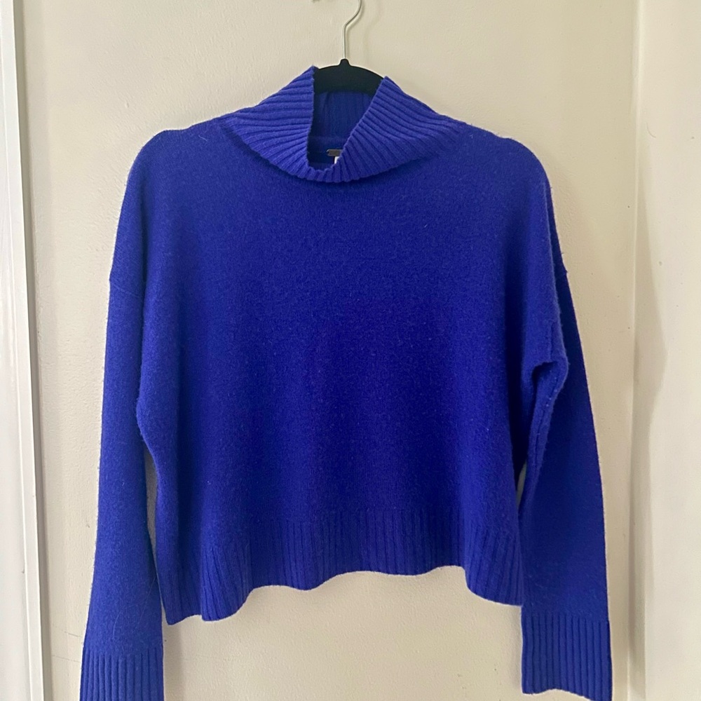 Free People Cashmere Blue Sweater